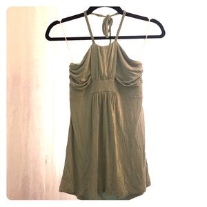 Design History Small Sage Mint Green Halter Top